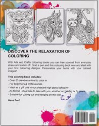 Adult Colouring Books: The Great Animal Painting Book with Over 50 Designs - Stress Relief and Relaxation, Paperback Book, By: Arts and Crafts For Adults