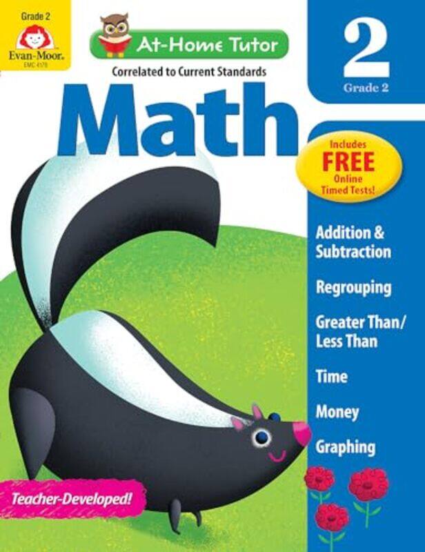 

At Home Tutor Math Grade 2 by Evan-Moor Educational Publishers Paperback