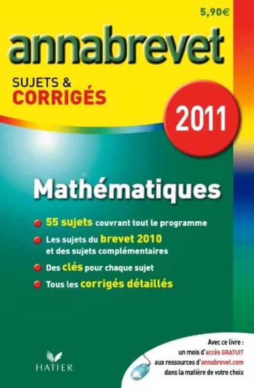 Math matiques : Sujets et corrig s 2011,Paperback by Bernard Demeillers