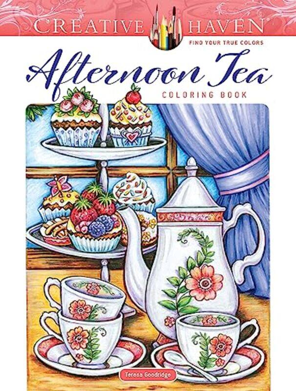 

Creative Haven Afternoon Tea Coloring Book by Teresa Goodridge-Paperback