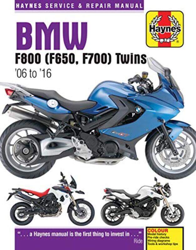 

BMW F650 F700 and F800 Twins 0616 Haynes Repair Manual by Phil Mather-Paperback
