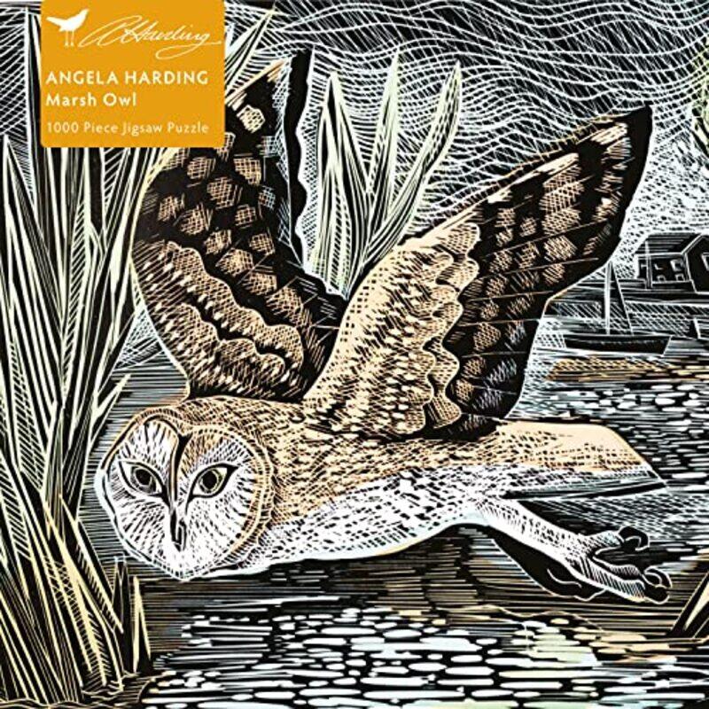 

Adult Jigsaw Puzzle Angela Harding Marsh Owl 1000Piece Jigsaw Puzzles,Paperback By Flame Tree Studio