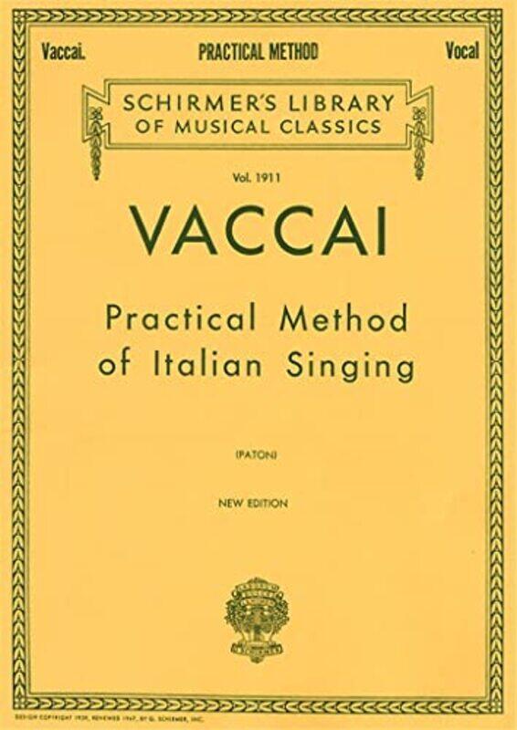 

Practical Method Of Italian Singing by Vaccai, Nicola - Paperback