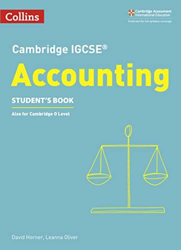 

Cambridge Igcse Accounting Students Book By David Hornerleanna O...Paperback