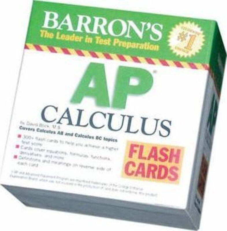

Barron's AP Calculus Flash Cards: Covers Calculus AB and BC topics (Barron's Educational Series).paperback,By :David Bock