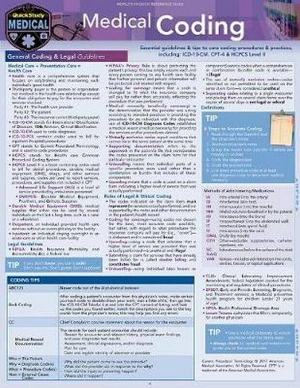 

Medical Coding: a QuickStudy Laminated Reference Guide,Paperback by Safian, Shelley C