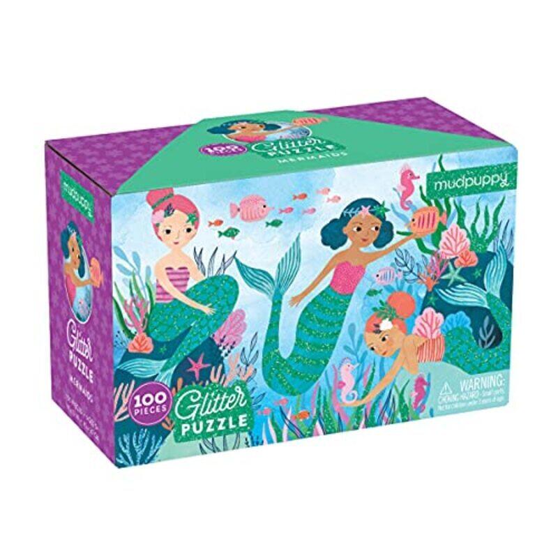 

Puz 100 Glitter Mermaids By Mudpuppy, Rebecca Jones Paperback