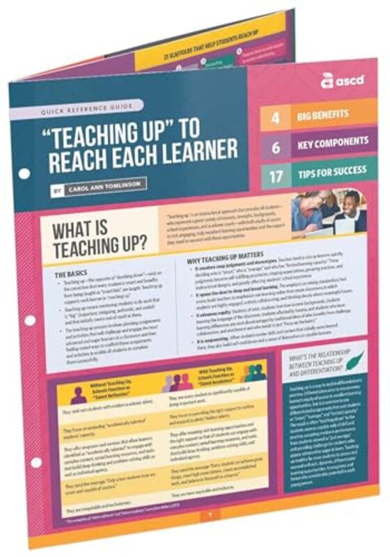 Teaching Up" To Reach Each Learner (Quick Reference Guide) By Tomlinson, Carol Ann Paperback