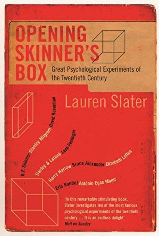 

Opening Skinner's Box: Great Psychological Experiments of the Twentieth Century, Paperback, By: Lauren Slater