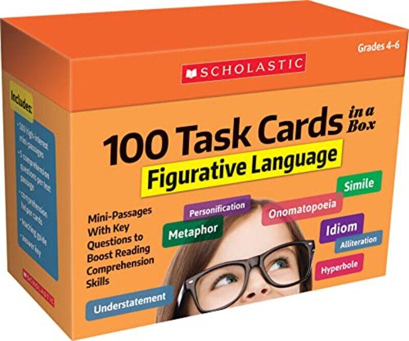 

100 Task Cards In A Box Figurative Langu By Ghiglierri Carol - Paperback