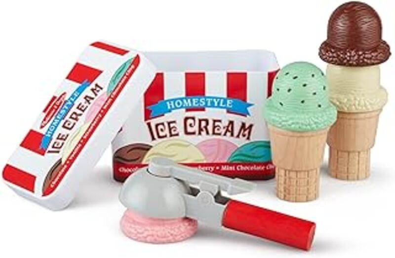Scoop and Stack Ice Cream Cone Playset by Melissa and Doug Paperback