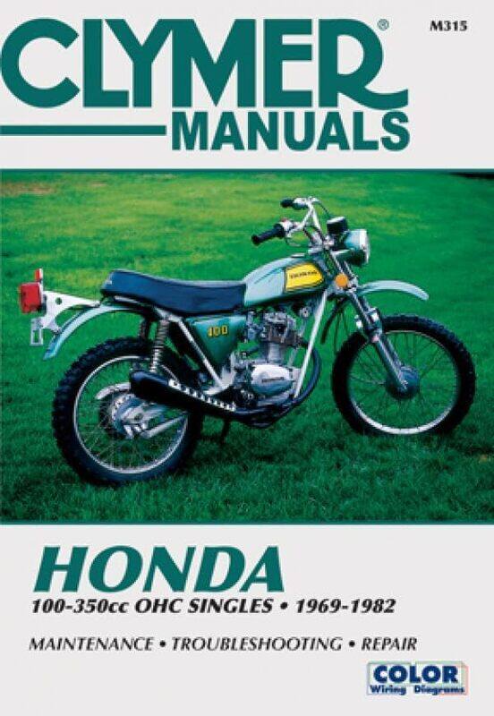 

Honda 100350cc OHC Singles Motorcycle 19691982 Service Repair Manual by Aileen WebberJames Webber-Paperback