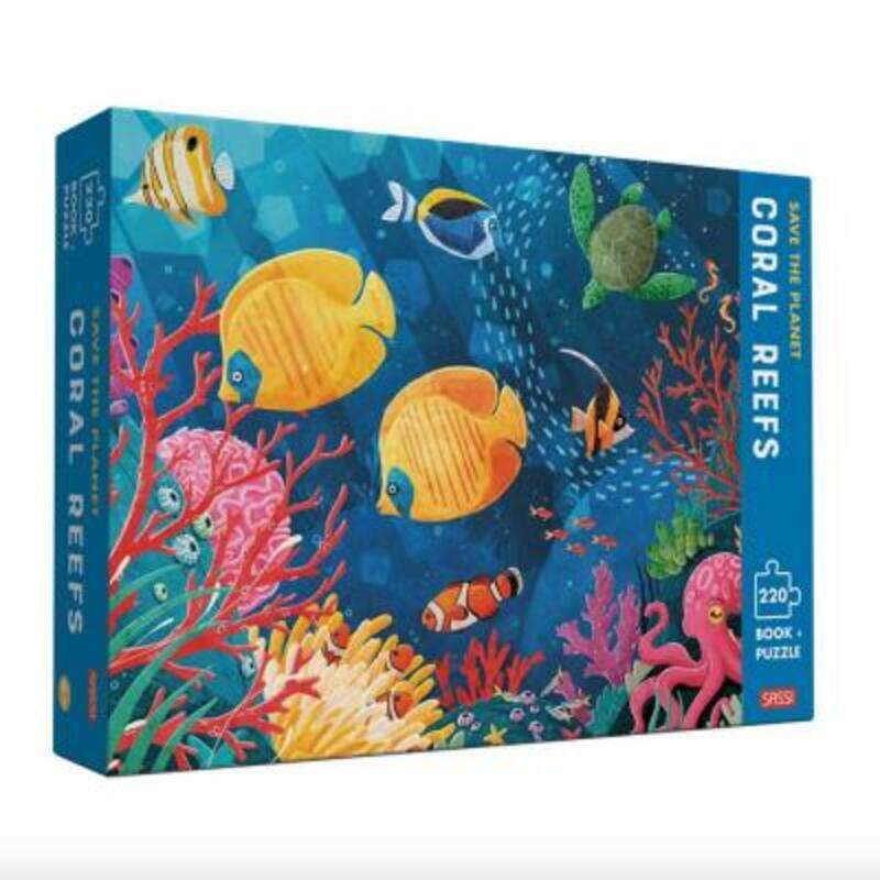 

THE CORAL REEF BOOK AND PUZZLE.paperback,By :SASSI