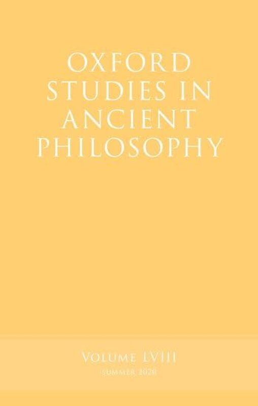 Oxford Studies in Ancient Philosophy Volume 58 by Victor Professor of Philosophy and Classical Studies, Professor of Philosophy and Classical Studies, University of Michigan Caston-Hardcover