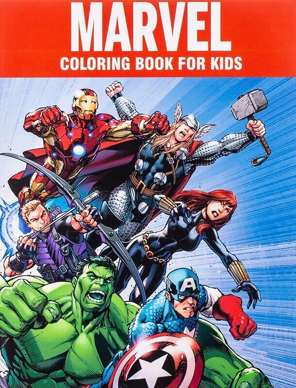 

Marvel Coloring Book for Kids: Super Heroes Illustrations for Boys and Girls (Age 3-10) Avengers, Paperback Book, By: James Bloom