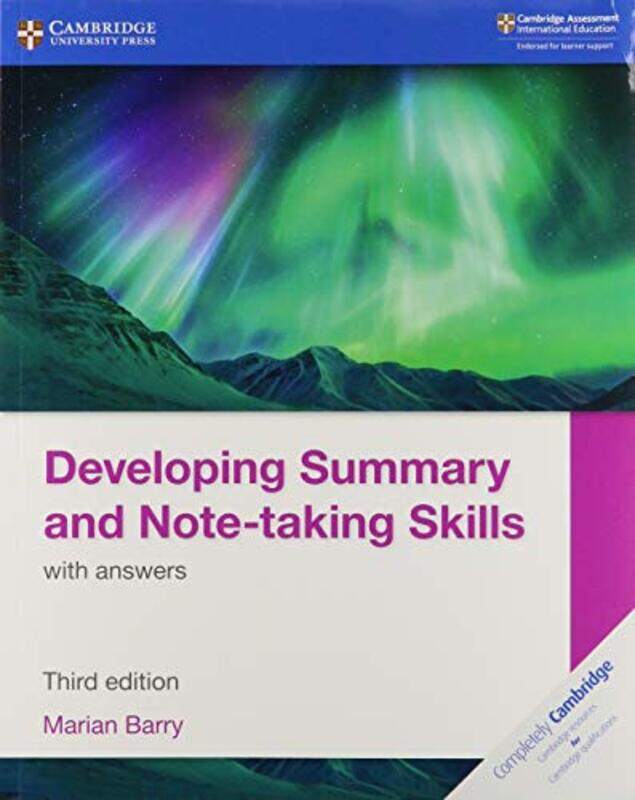 

Developing Summary and Notetaking Skills with answers by Hannah Gooding; Edited by Aimee Chase-Paperback