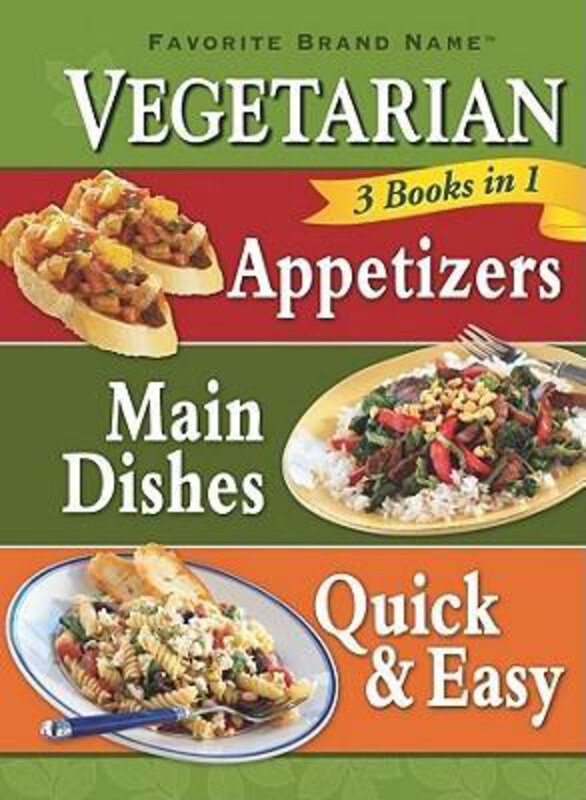 

Vegetarian Appetizers, Main Dishes, Quick & Easy, Hardcover Book, By: Publications International