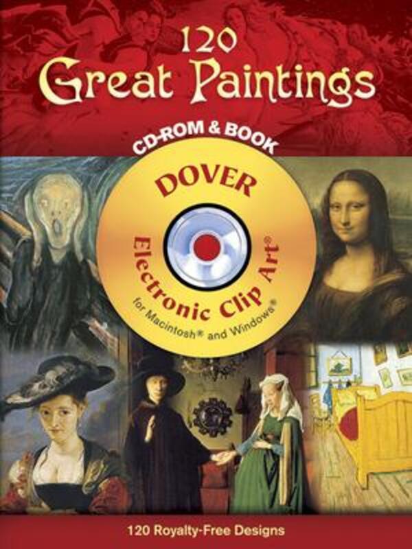 120 Great Paintings CD-ROM and Book (Dover Full-Color Electronic Design).paperback,By :Unknown