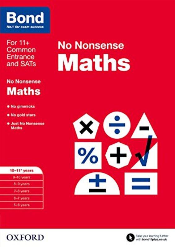 

Bond Maths No Nonsense by Sarah LindsayBond 11+-Paperback