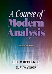 Course of Modern Analysis by ET Whittaker-Paperback