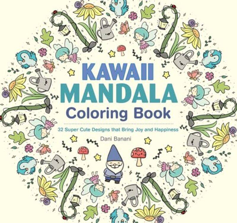 

Kawaii Mandala Coloring Book by Dani Banani -Paperback