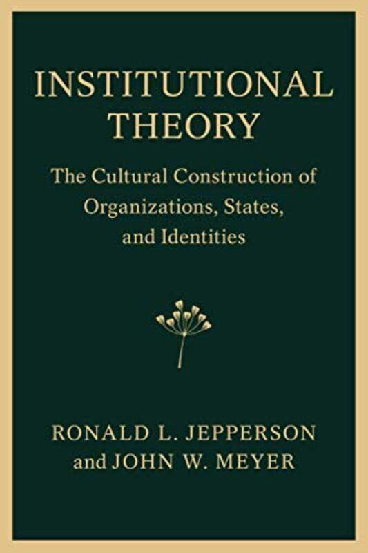 

Institutional Theory by Nicholas A Christakis-Paperback