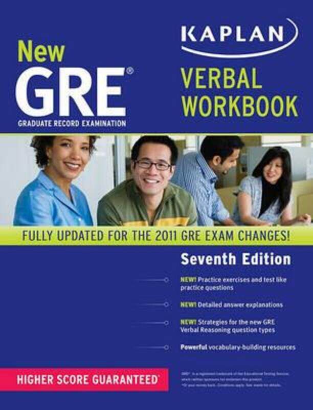 

New GRE Verbal Workbook (Kaplan GRE Verbal Workbook).paperback,By :Kaplan