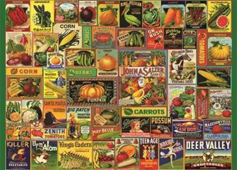 Vintage Seed Packets 1000 Piece Jigsaw Puzzle.paperback,By :Peter Pauper Press Inc