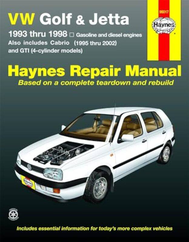 

VW Golf GTI and Jetta 9398 and VW Cabrio 9502 petrol & diesel Haynes Repair Manual USA by Ruby Wax-Paperback