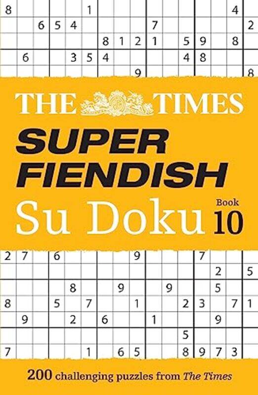 

The Times Super Fiendish Su Doku Book 10 by Rob Sylvan-Paperback