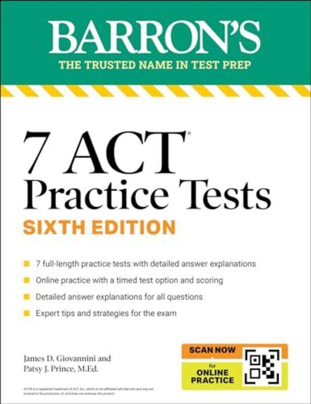 

7 Act Practice Tests Sixth Edition By Patsy J. Prince -Paperback