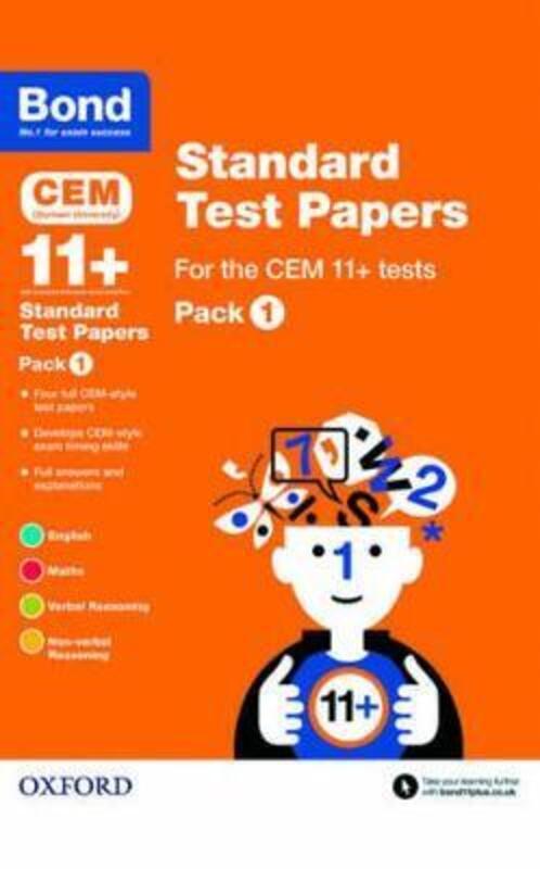 Bond 11+: CEM: Standard Test Papers: Pack 1,Paperback,ByHughes, Michellejoy - Primrose, Alison - Bond 11+