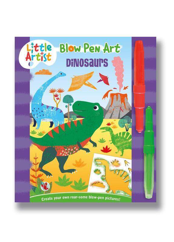 

Little Artist: Blow Pen Art Dinosaurs, Hardcover Book, By: Centum Books