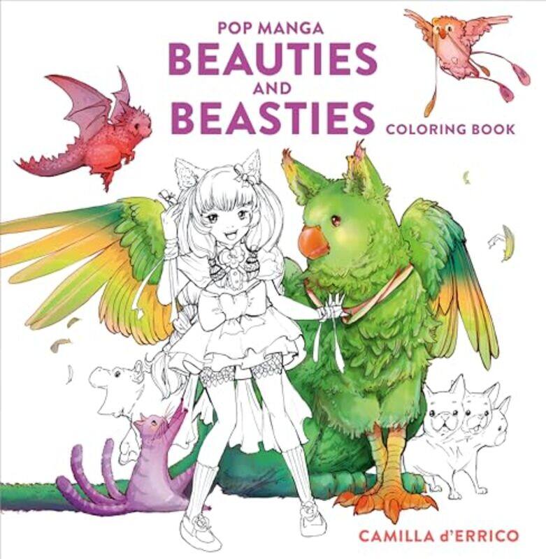 

Pop Manga Beauties And Beasties Coloring By Derrico Camilla - Paperback