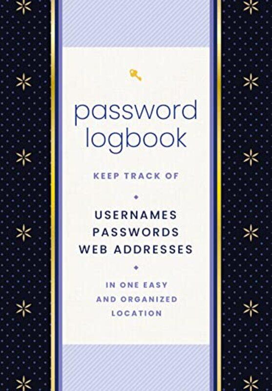 

Password Logbook Black & Gold by Jon Saltinstall-Hardcover