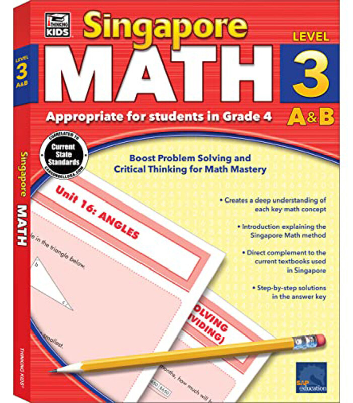 

Singapore Math Appropriate for Student for Grade 4 Level 3 A & B, Paperback Book, By: Gr4