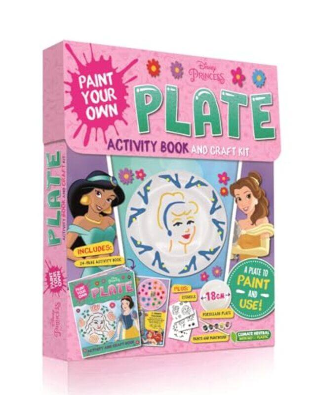 

Disney Princess Paint Your Own Plate Activity Book and Craft Kit by Walt Disney-Paperback