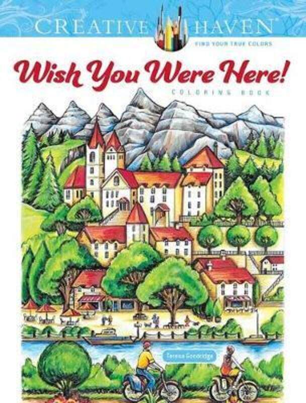 

Creative Haven Wish You Were Here! Coloring Book