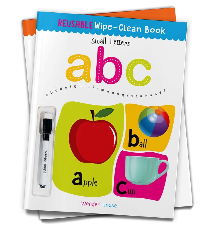 Reusable Wipe And Clean Book - Small Letters: Write And Practice Small Letters, Paperback Book, By: Wonder House Books