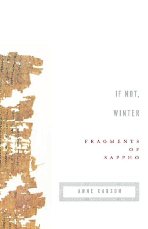 

If Not, Winter,Paperback by Sappho