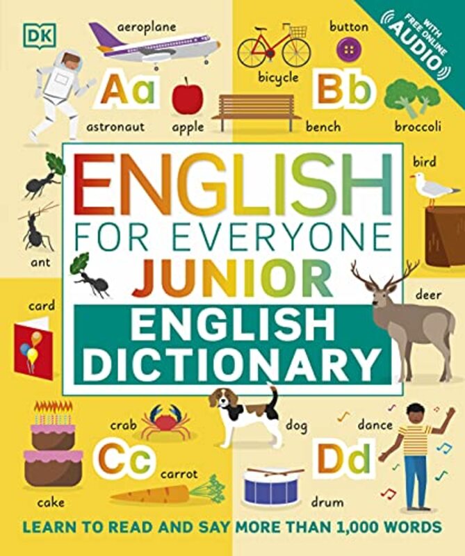 English for Everyone Junior English Dictionary Learn to Read and Say More than 1000 Words by DK - Paperback