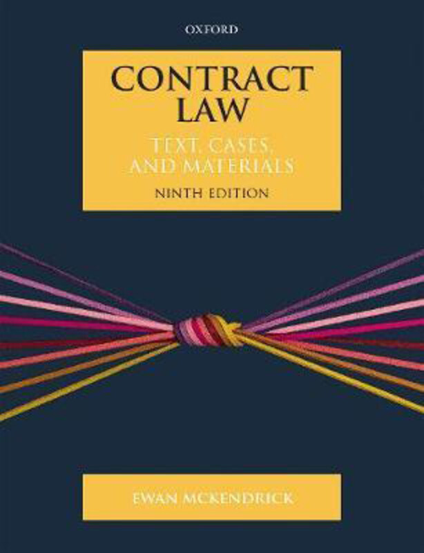 

Contract Law: Text, Cases, and Materials, Paperback Book, By: Ewan McKendrick