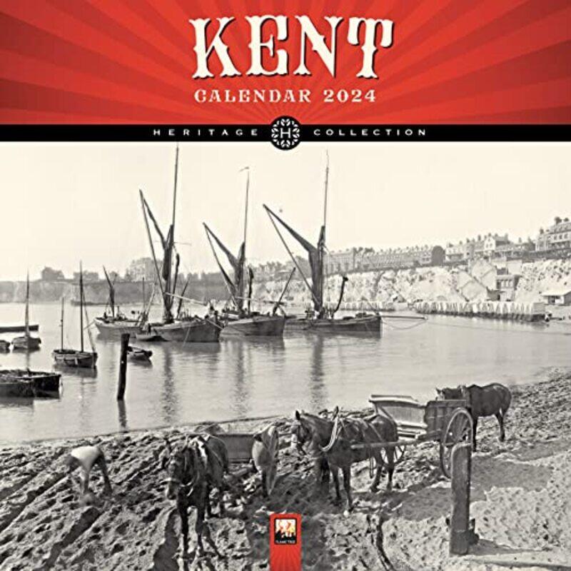 Kent Heritage Wall Calendar 2024 Art Calendar By Flame Tree Studio Paperback