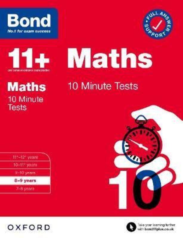 

Bond 11+: Bond 11+ Maths 10 Minute Tests with Answer Support 8-9 years.paperback,By :Lindsay, Sarah