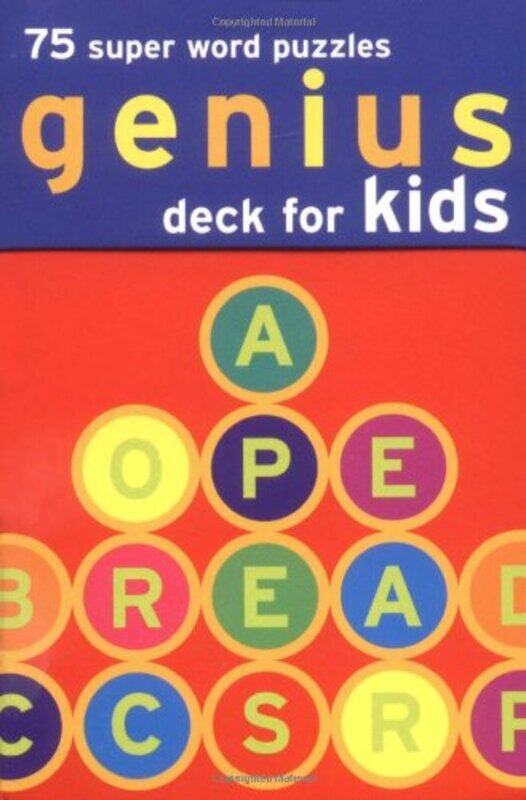 

Genius Deck Super Word Puzzles for Kids (Genius Decks), Paperback Book, By: Chronicle Books