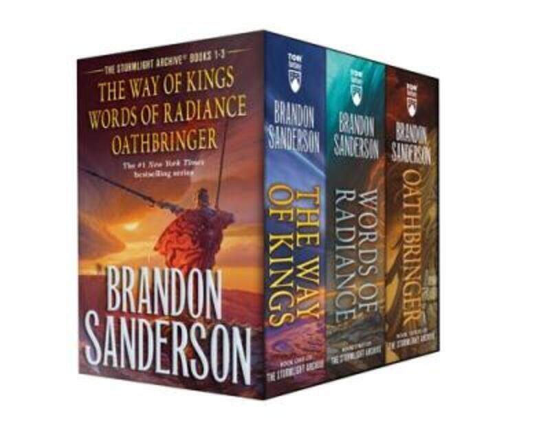 

Stormlight Archive MM Boxed Set I, Books 1-3: The Way of Kings, Words of Radiance, Oathbringer.paperback,By :Brandon Sanderson