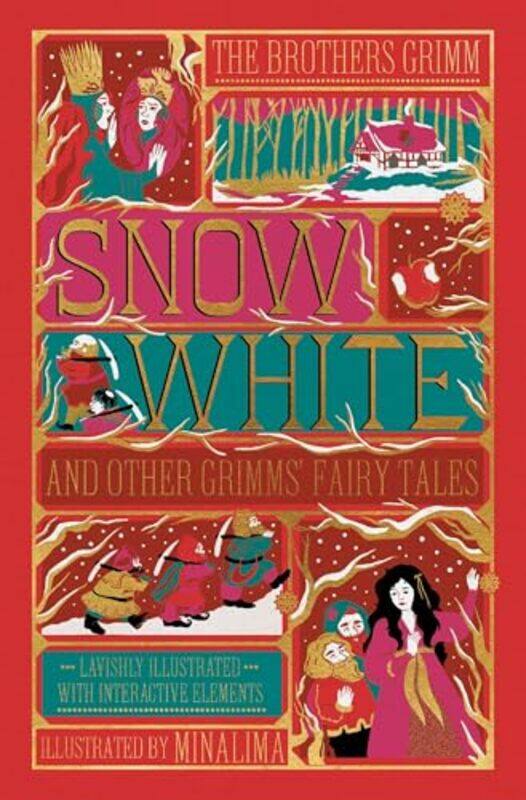 

Snow White and Other Grimms Fairy Tales MinaLima Edition by Jacob and Wilhelm Grimm-Hardcover
