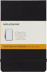 Pocket Reporter Ruled Notebook Black by Moleskine..Paperback