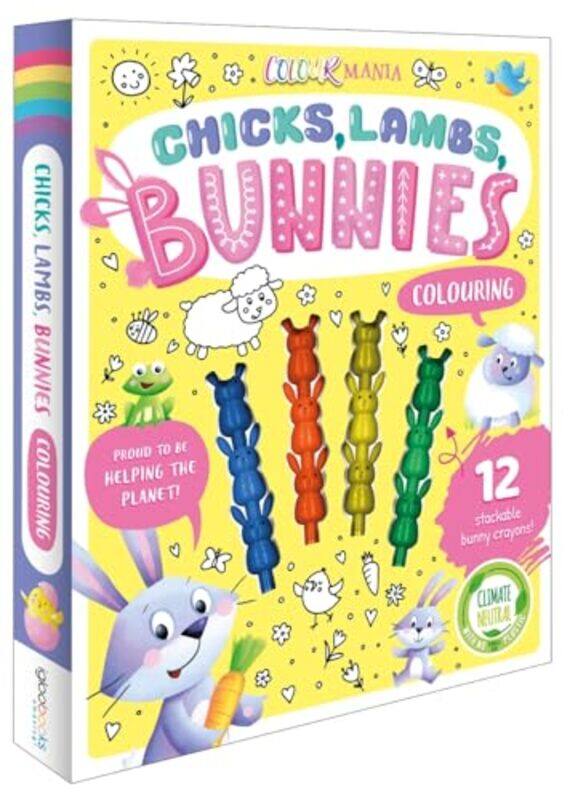 

Chicks Lambs Bunnies Colouring by Igloo Books-Paperback