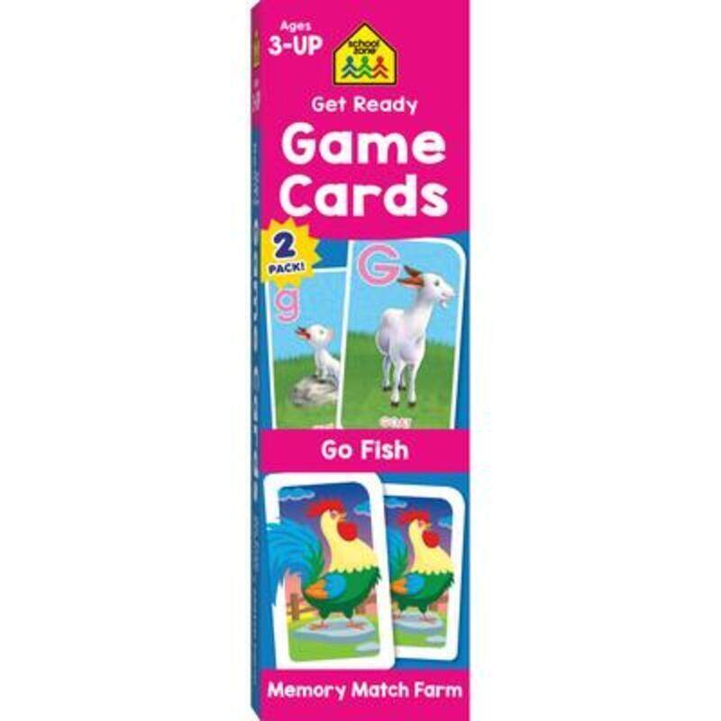 

Go Fish & Memory Match Farm Game Card 2-Pack.paperback,By :School Zone